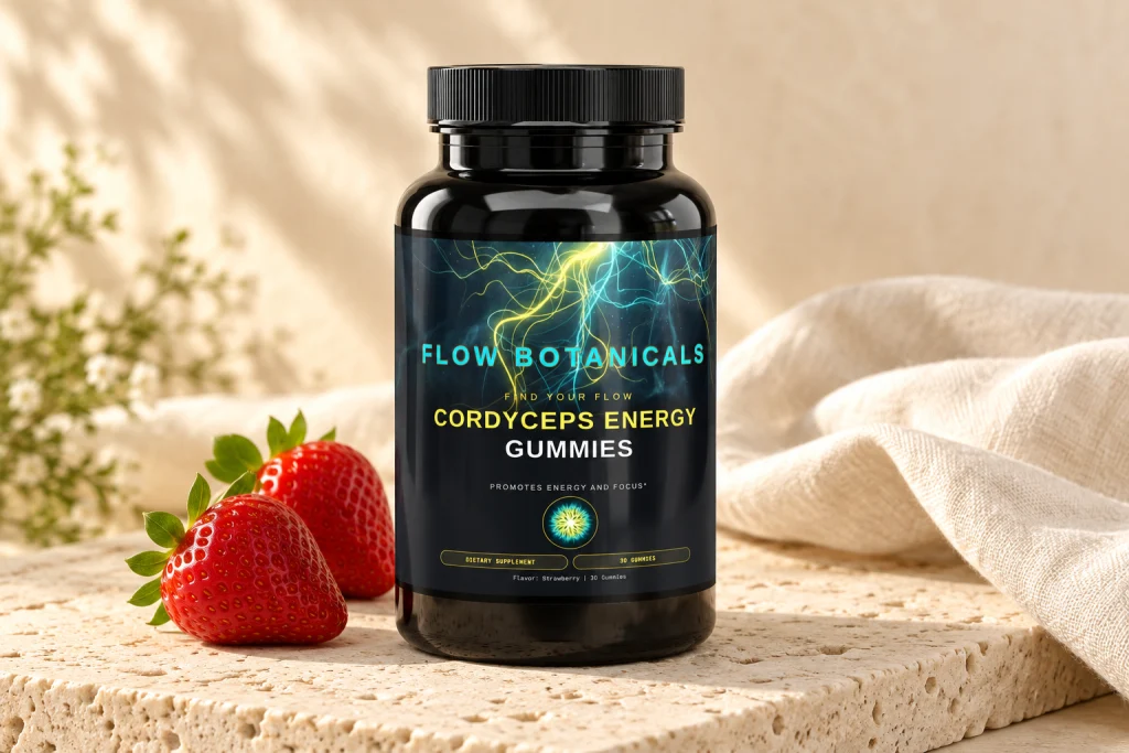 Cordyceps Energy Gummies: Strawberry · 30 gummies