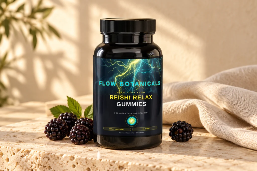 Reishi Relax Gummies: Blackberry · 30 gummies